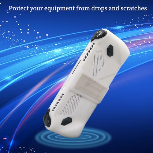 Image of Silicone Cover with Stand and 2 Thumb Grips Designed for ASUS ROG Ally Z1 /Z1 Extreme, Compatible with ROG Ally RC71L (2023 Launched) (Asus ROG Ally Console NOT Included) Transparent 3