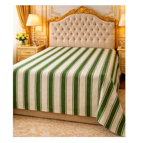 Image of Single Bed Sheet Cotton | for Single Bed, 60 x 90 inch, Pure Cotton, Breathable Fabric, Pack of 2 Pink & Yellow (1, HTC-Pista-Green)
