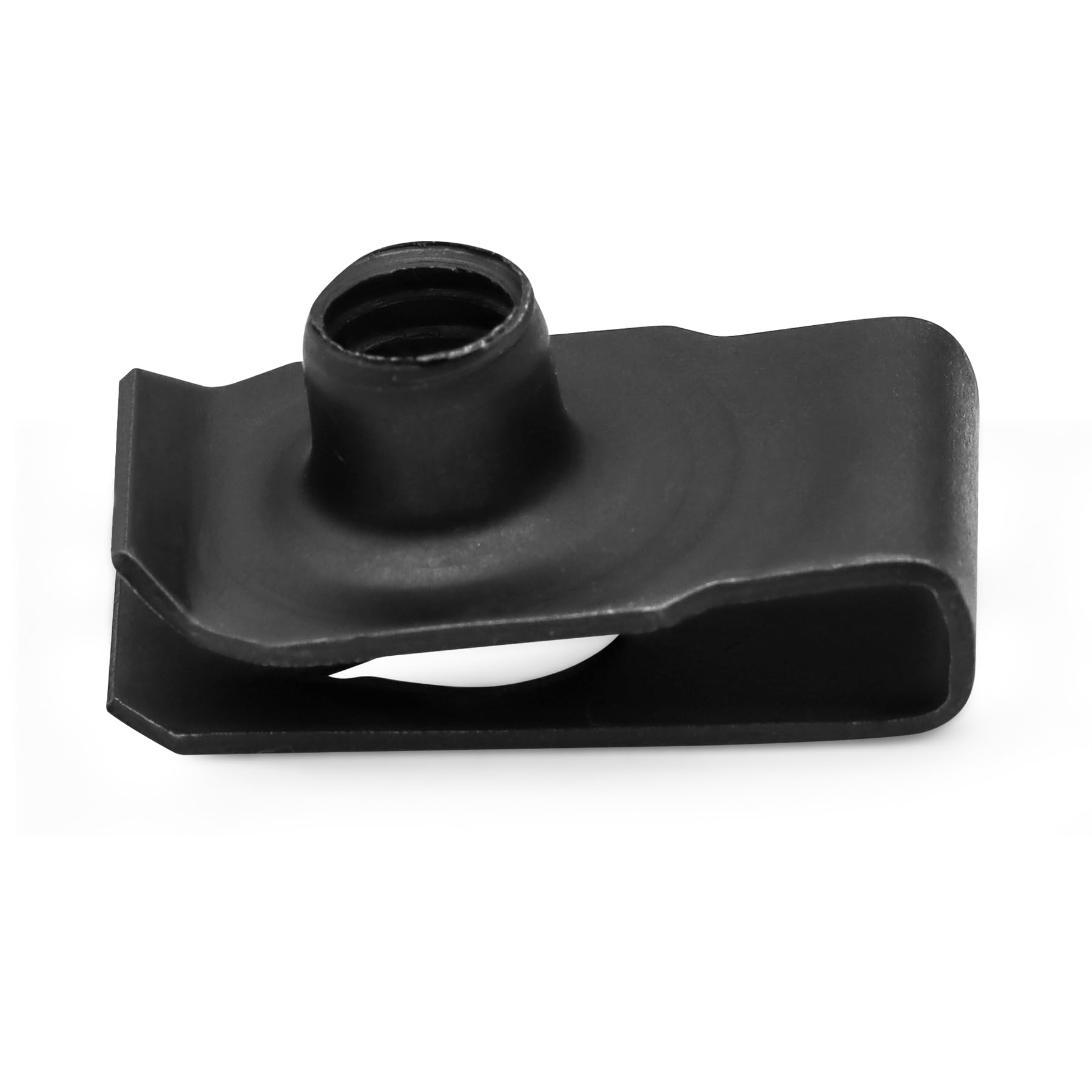 30 Packs M6 Regular Extruded U Nuts, U Style Clip-on Nut, U Type Nut, U-nut, U-Type Fasteners, Black