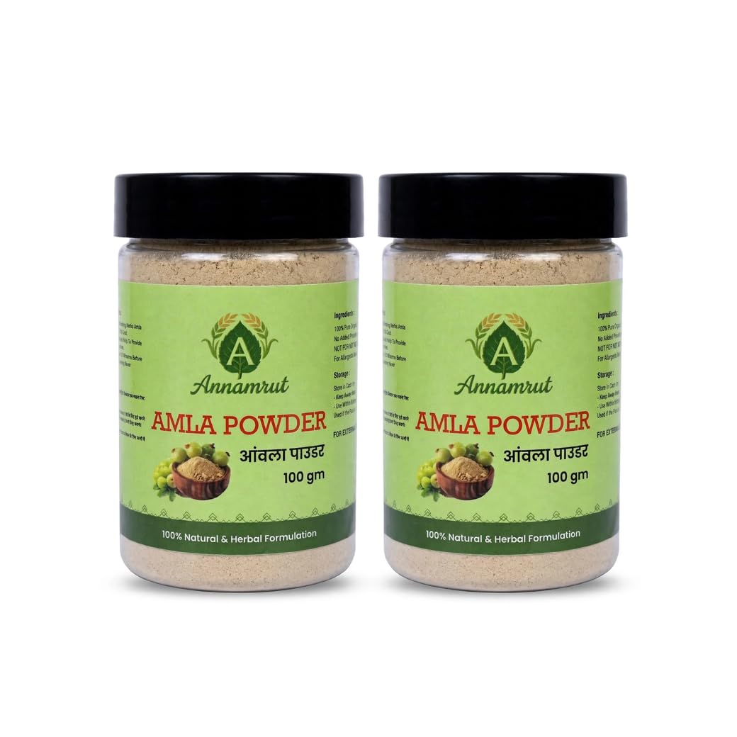 Amla Powder for Hair 100g (Pack of 2) | 100% Pure Natural Amla | Herbal Care Powder | DIY Hair Mask | No Added Chemicals | For External Use-picture-19
