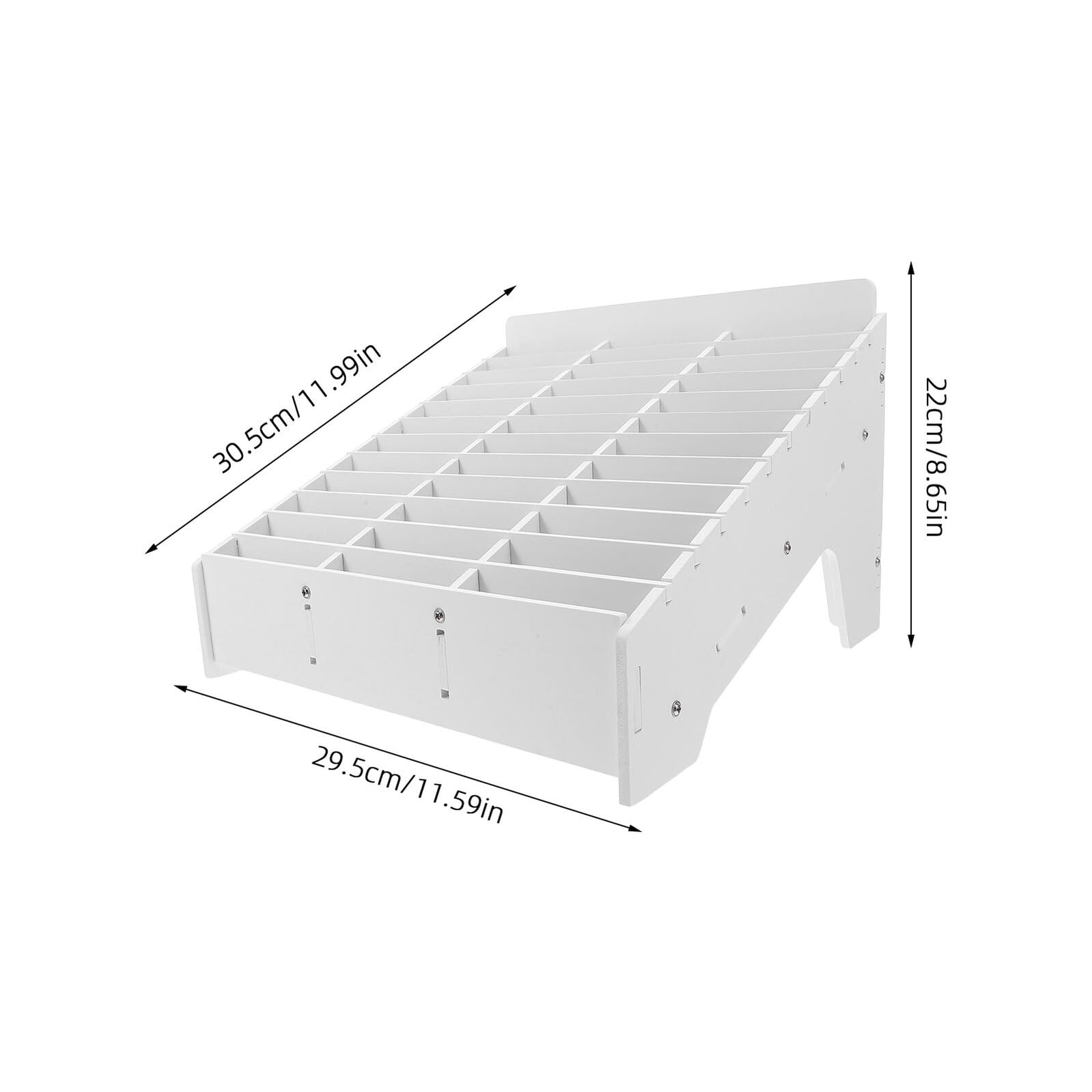 PRETYZOOM Organizador de Teléfono Móvil de Escritorio 36 Ranuras Caja de Almacenamiento de Madera y Plástico Resistente Soporte para Aula Oficina y Sala de Reuniones Gestión de