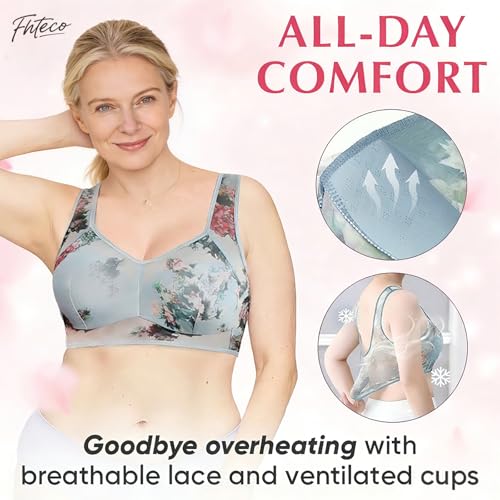 Image of Smoothing Bra Anti Sagging Wireless Push Up Bras for Women No Underwire Full Coverage Bra Comfy Bras for Women
