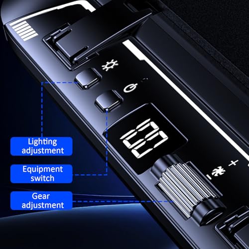 Ventilador doble para laptop con iluminación y velocidad ajustable miniatura 5