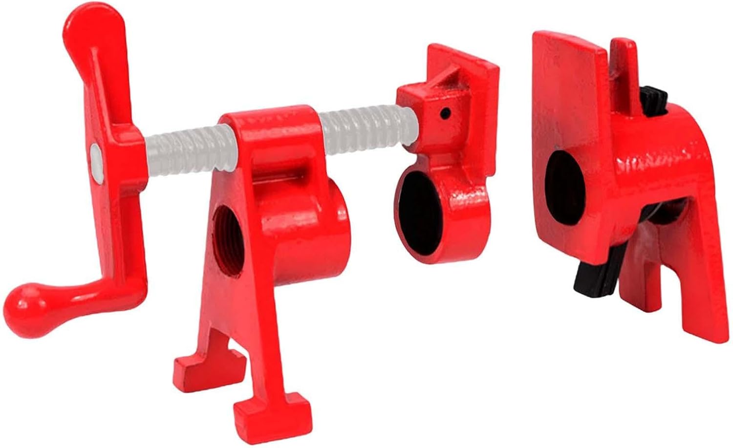 3/4" Pipe Clamp Carpenter Hand Tool Pipe Clamp Fixture Set