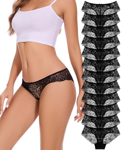Image of Sunm Boutique Sexy Underwear for Women, Cheeky Lace Women's Panties, Breathable Bikini for Ladies