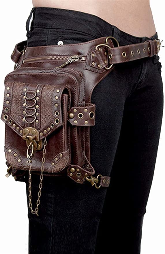 ヒップバッグ レッグバッグ PUレザー ホルスター レディースレザー