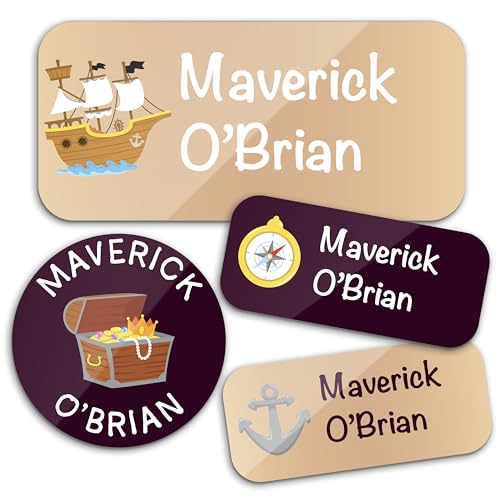 Personalized Waterproof Name Labels for Kids | Optional...