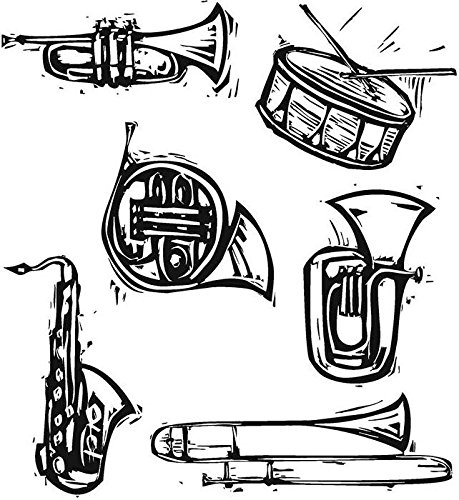 Stampers Anonymous Tim Holtz Cling timbro impostare 7 strumenti intagliati X8.5