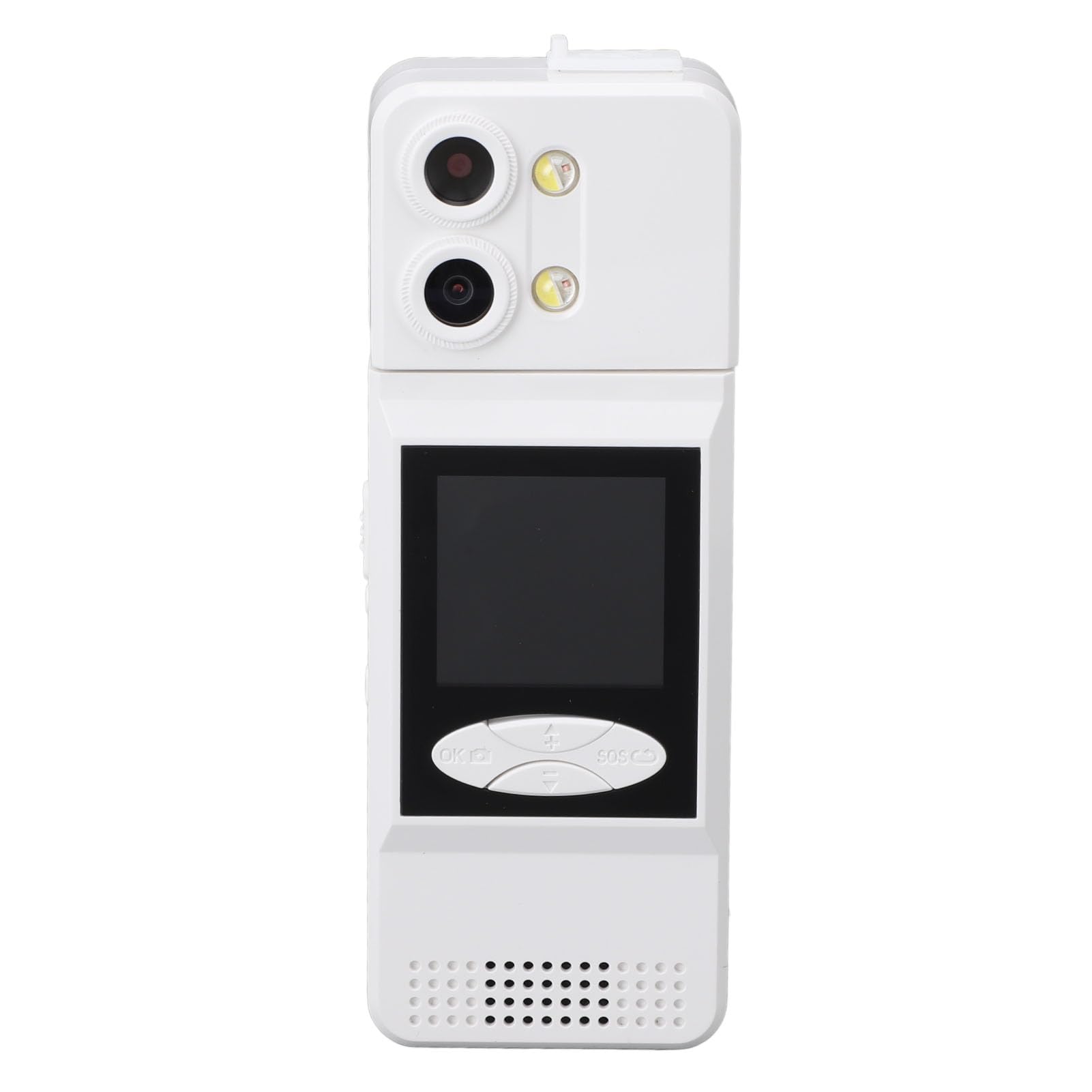 Wisoqu 2K Body Worn Camera, Supports Up to 256G Memory Card, 3000mAh Power Bank, Body Mounted Camera, 180° Rotatable Pocket Wearable Camera for Riding Hiking