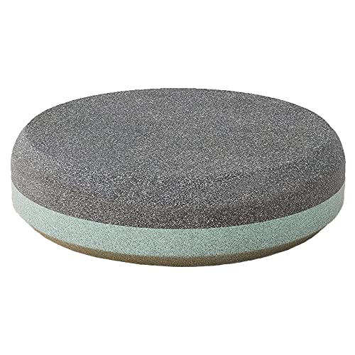 HAOBIN Piedra Afilar Doble Cara Diamante para Cuchillos y Hacha, Mojada Redonda para Herramientas de Jardinería