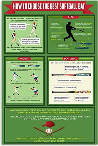 Softball Player Knowledge Metal Tin Signs How To Choose The