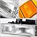 Headlights Assembly for 1994 1995 1996 1997 1998 Chevy Silverado Tahoe Suburban C/K 1500 2500 3500 Replacement Headlamp w/Bumper Lights