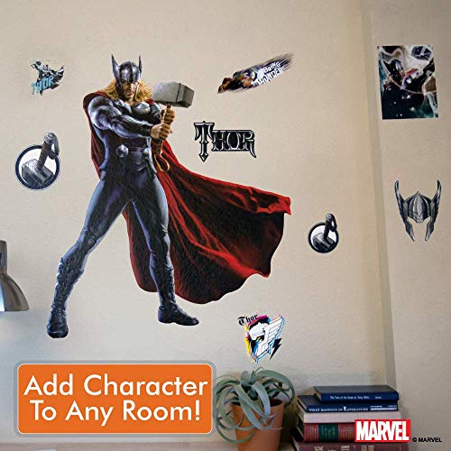 Decalcomania Marvel 10-Pc Thor 23" X 27" Wall Decal With 3D Augmented Reality Interaction #TOP4