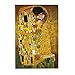 Picture Puzzle 1000Pcs,Gustav Klimt The Kiss Rompecabezas De Madera, Rompecabezas Significativos para Familiares Y Amigos