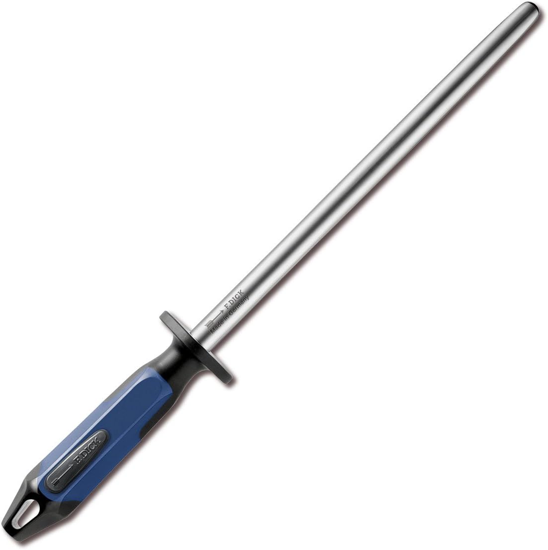 F. DICK - Sharpening Steel - Sharpening tool with 9.8" steel & 65 HRC Ideal for straightening cutting edge - Ultra durable - NSF Certified - 2-Component Handle - Made in Germany