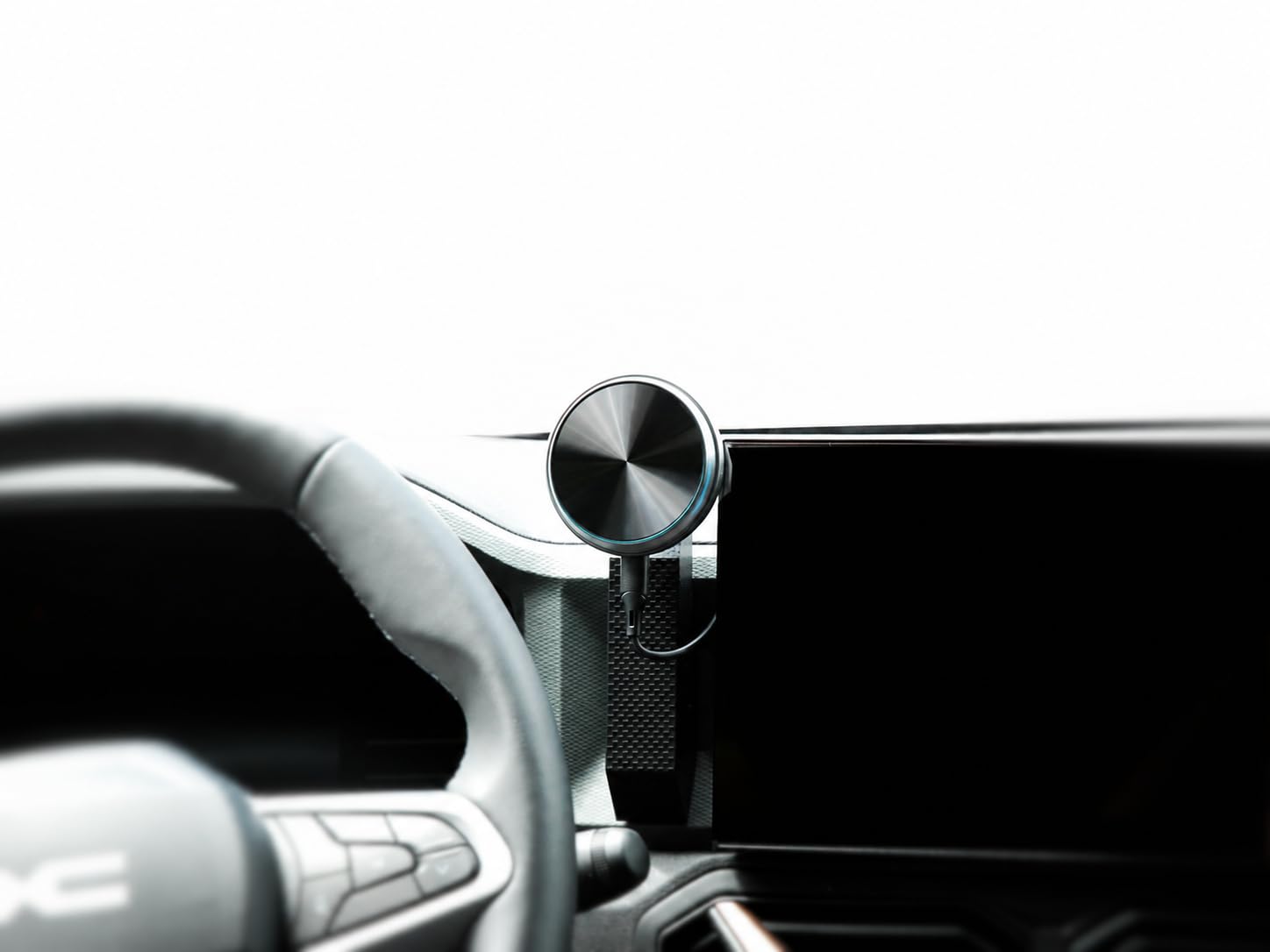Supporto magnetico per cellulare con funzione di ricarica wireless per Dacia Jogger, Duster III, Bigster e Striker, adatto per YouClip, supporto magnetico per cellulare