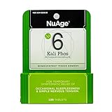 NuAge Homeopathic #6 Kali Phos Potassium Phosphate Tablets, Natural Symptomatic Relief of Ocasional Sleeplessness, Simple Nervous Tension, 125 Count