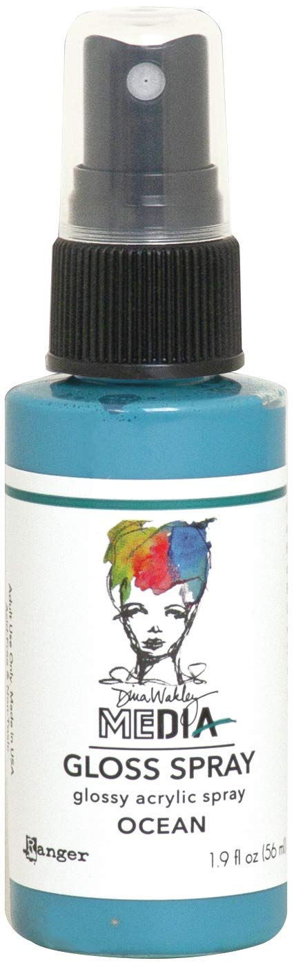 Dina Wakley Media Ranger Gloss Sprays-Ocean, 56 ml