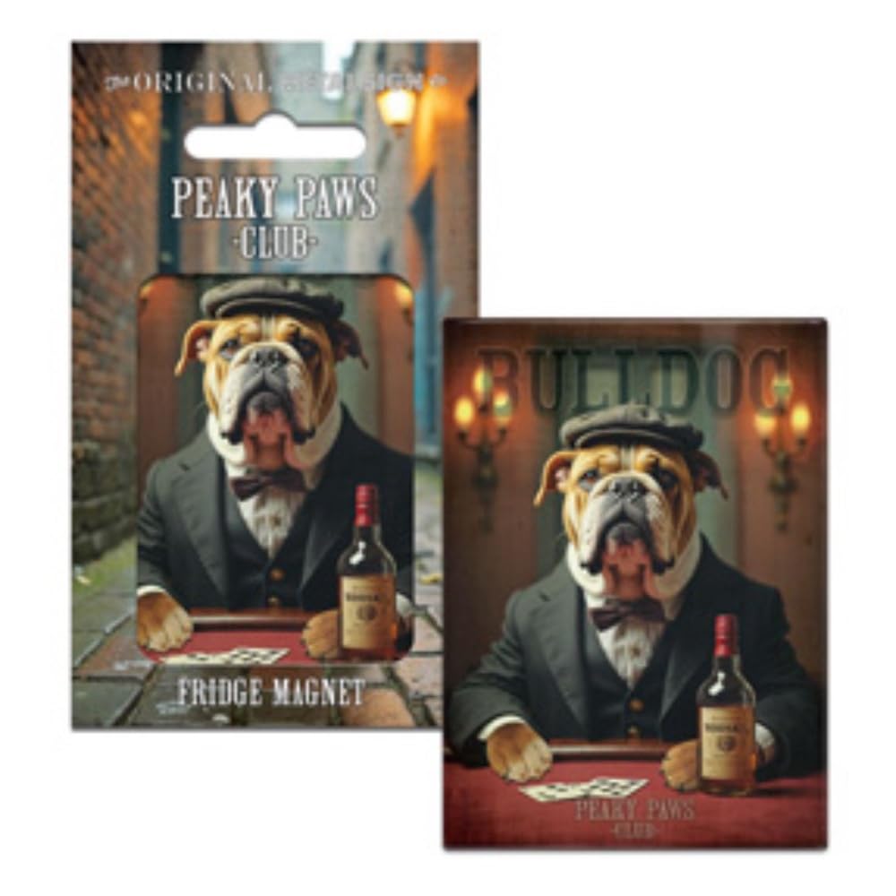 Fridge Magnet (65 x 90 mm) - Peaky Paws Club - Bulldog