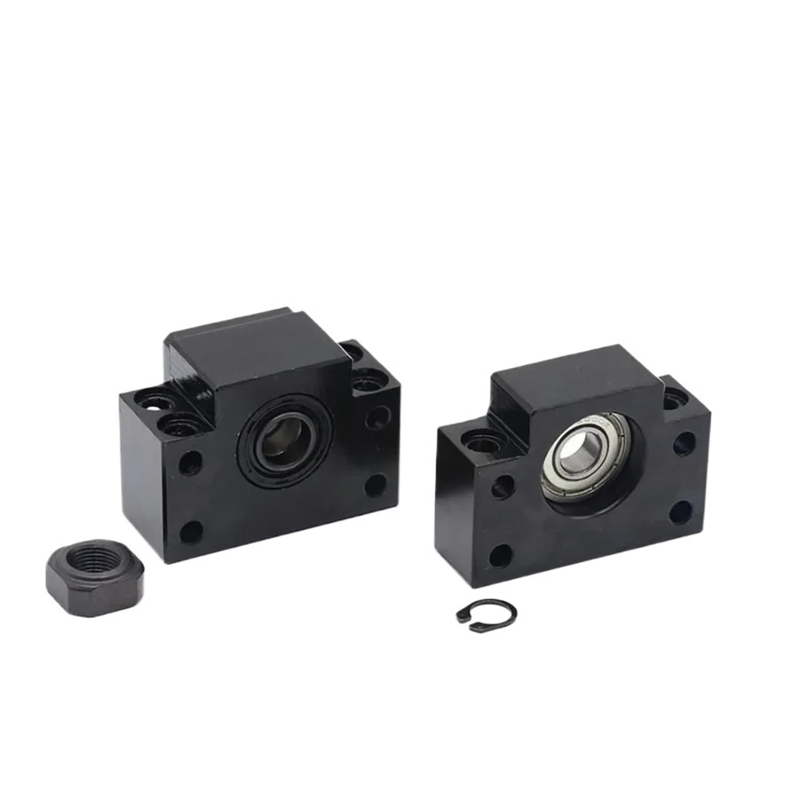 Metal Ball Screw nut end Processing BK17 BF17 Ball Screw End Supports Set Fixed Side for Ball Screw Linear Guides Machine Parts Holder