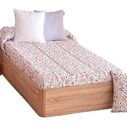 Colchas Ajustables Para Cama Nido Lanovenanube Edredón Ajustable para dormitorios Juveniles e Infantiles, Camas Nido y literas, Muy cómodo y fácil de Utilizar. Medida para Cama de 90. Modelo Estampado Pia. 65% poliester/35% algodón