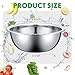 Pinkunn 12 Pcs Stainless Steel Mixing Bowls, Nesting Metal Salad Prep Bowls Bulk Reusable Baking Food Container Large Medium Small for Kitchen Hotel Restaurant Cooking, Silver (8.66 x 3 Inch)