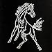 Mustang Bronco Iron On Rhinestone Crystal T-shirt Transfer by Jubilee Rhinestones