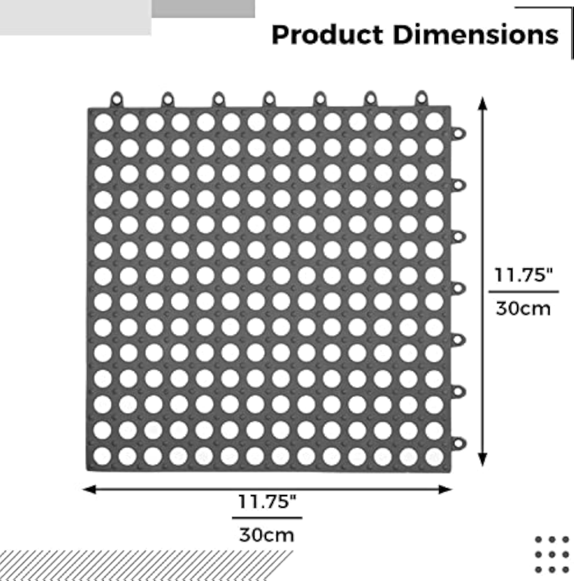 Interlocking Soft PVC Floor Tiles for Bathroom and Kitchen