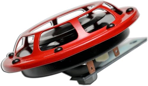 Miniatura 3 de DUAL Super Tone Loud Blast 139Db Universal Euro Red Ronda Bocinas (Cantidad 2) Kit de bocina gemela de tono altobajo con par de soporte compacto