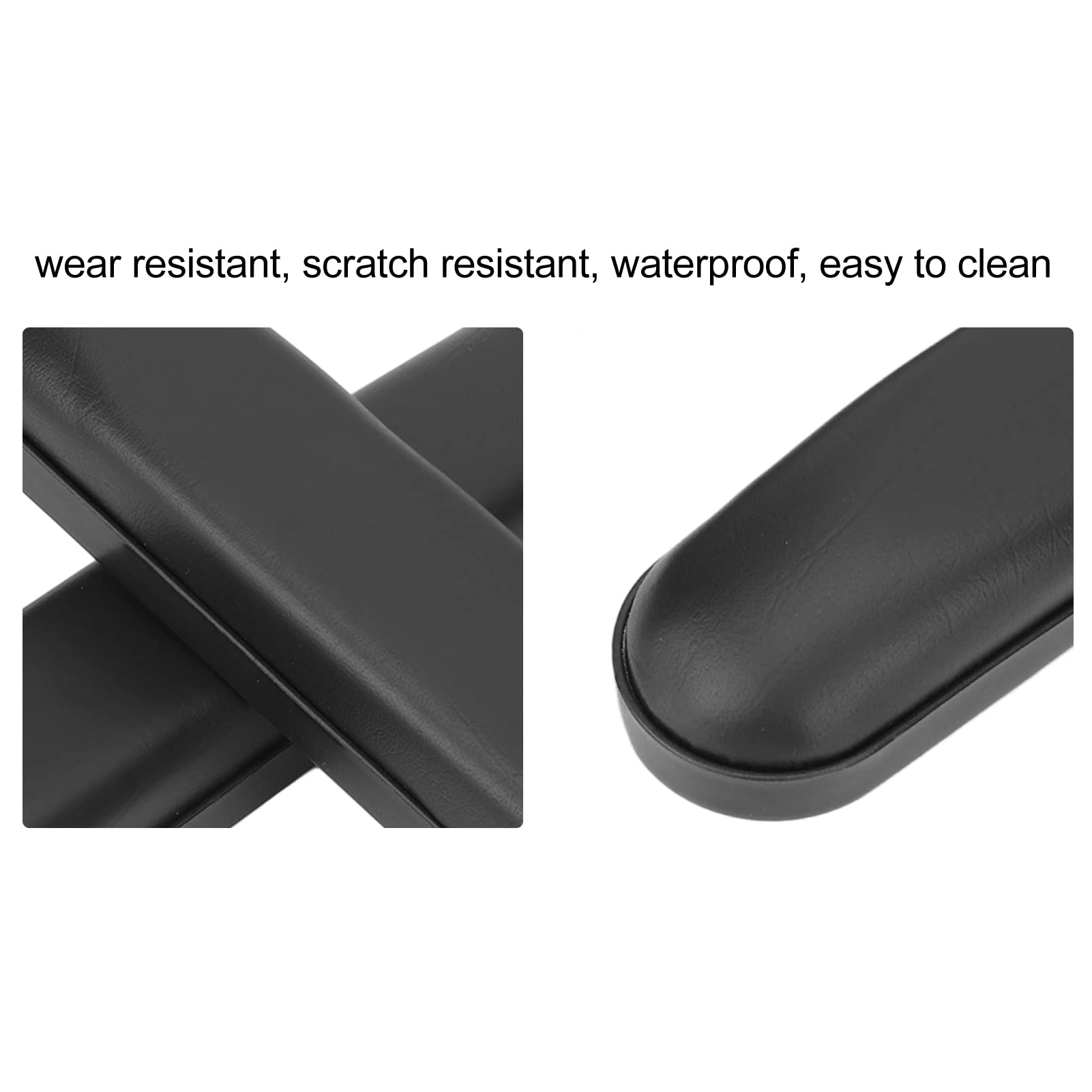 Fyearfly Bracciolo per sedia a rotelle, 1 paio di cuscinetti per braccioli impermeabili resistenti all'usura con viti per sedie a rotelle