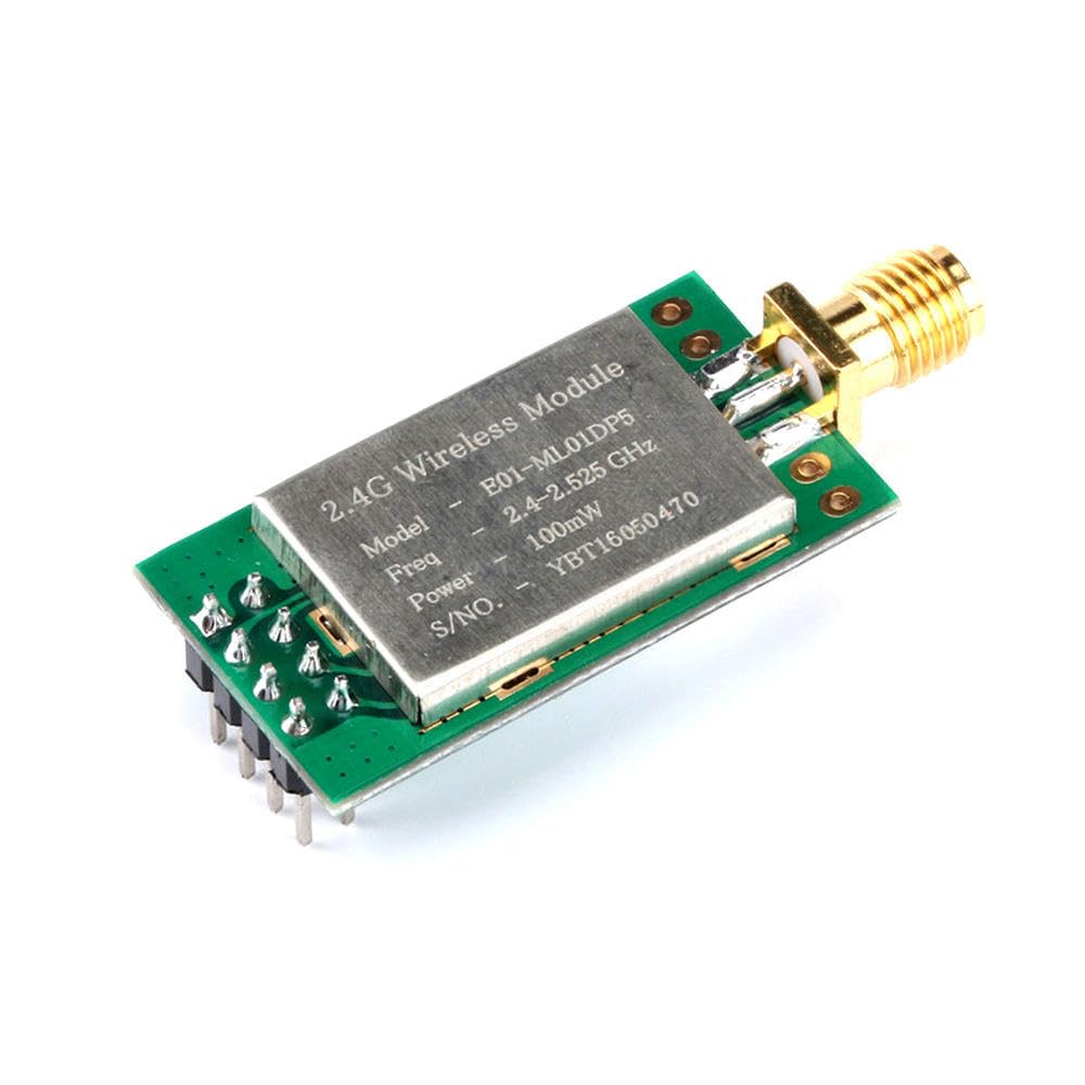 2 pc Long Range E01-ML01DP5 Ebyte 20dBm 2100m SPI NRF24L01+PA+LNA 2.4GHz RF Wireless Transceiver Module Antenna with Shield