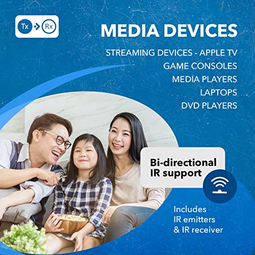 Image of Orei HDBaseT 4K 60Hz HDMI Extender Over Cat5e /6 Ethernet LAN Cable - Up to 115 Ft - IR, CEC, RS-232, PoC