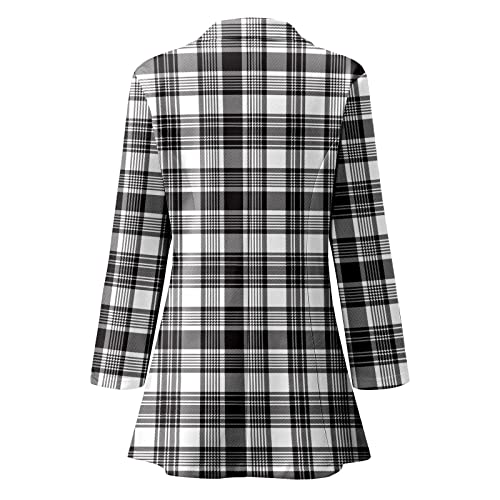 Tuaygm Damesblazer, elegant, getailleerd, damesjack, kantoor, lange mouwen, colbert, business, outwear, casual, revers… - Image 4