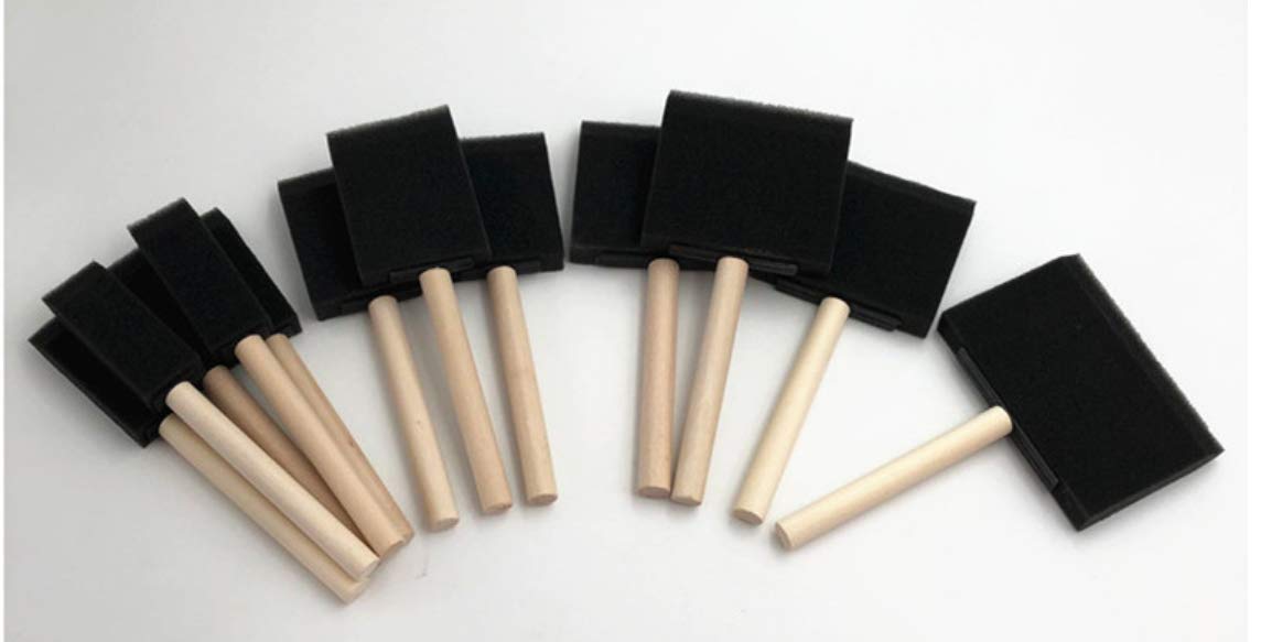 Buy 12 Pcs Foam Paint Brushes, Assorted Sizes, Sponge Paint Brush, Foam