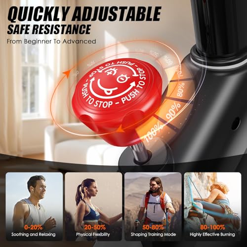 Image of pooboo Exercise Bike,Stationary Bike for Home with Exclusive App,Low Noise Indoor Magnetic Cycling Bike with 350 lb Weight Capacity,Tablet Mount,LED Calorie Display for Weight Loss
