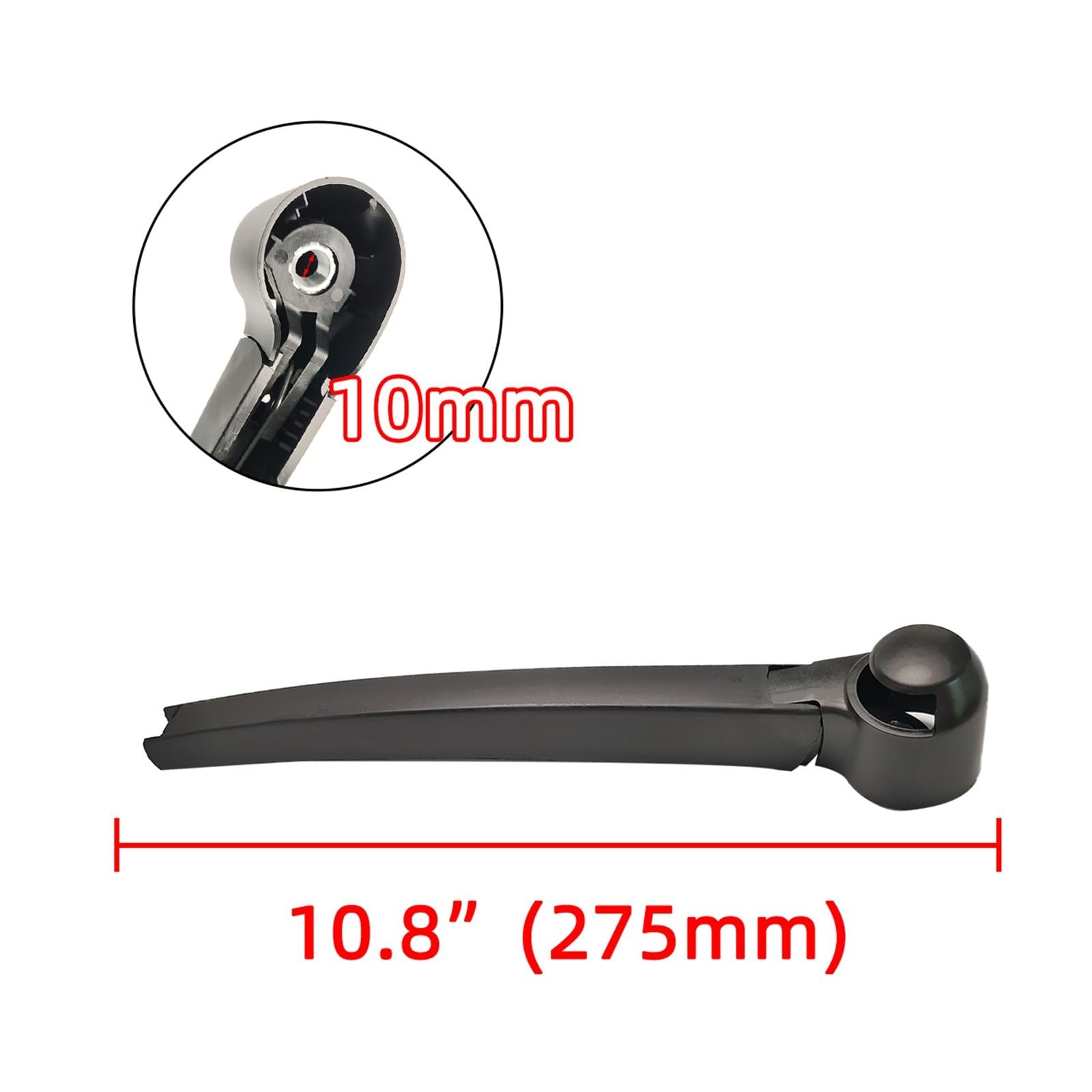 limpiaparabrisas Kit De Brazo Y Escobilla De Limpiaparabrisas Trasero, Compatible Con Skoda Fabia 2007-2013, Paquete De 1 O 2(1set)