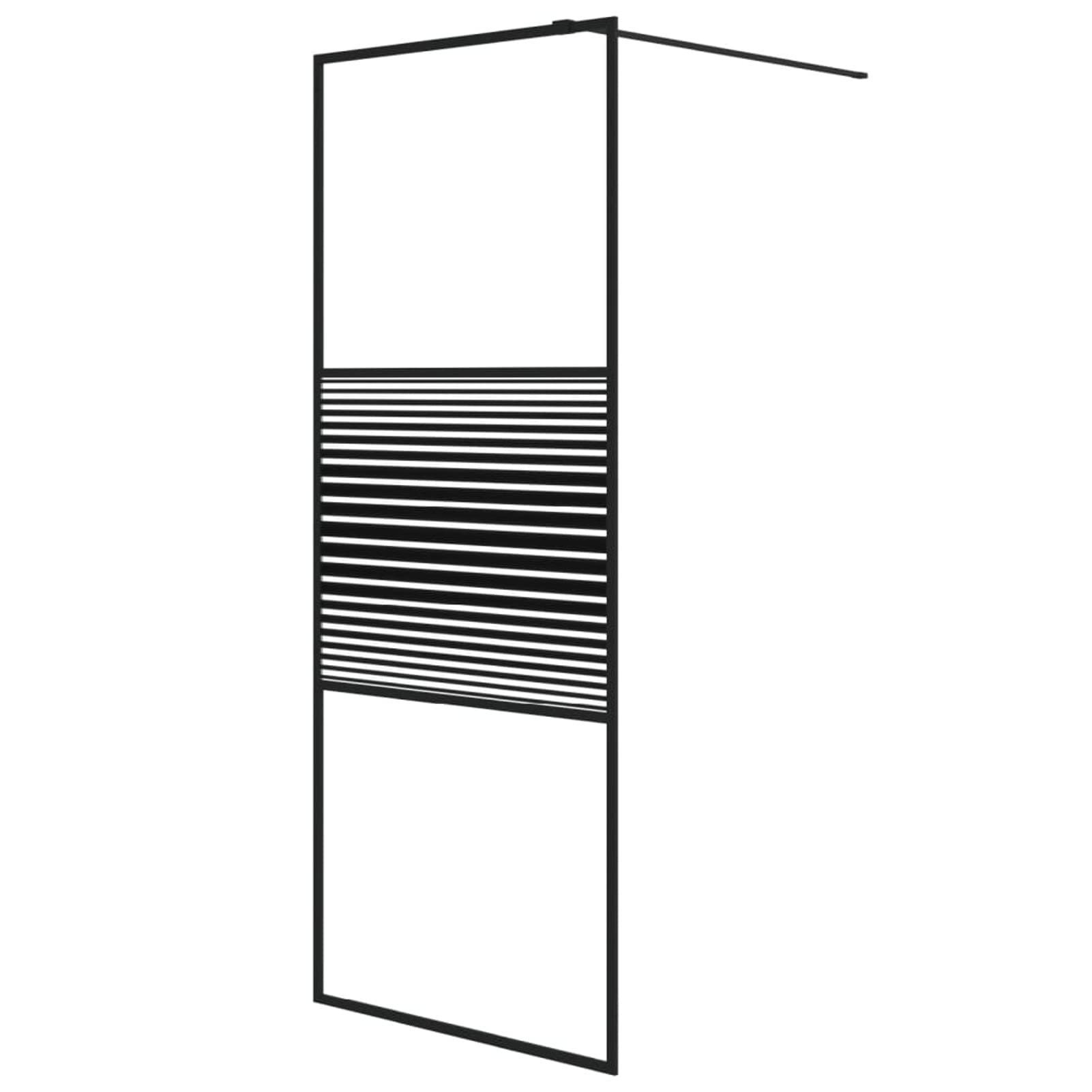 Homgoday Mampara de ducha de cristal templado transparente, 80 x 195 cm, diseño moderno