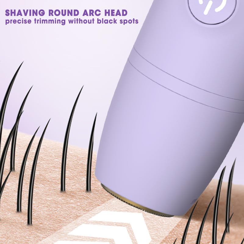 cjc 3-in-1 Electric Shaver for Women, Rechargeable Wet Dry Lady Electric Razor, Bikini Shaver for Legs Body Hair, Gift for Womens Bikini Trimmer IPX6 Waterproof Purple