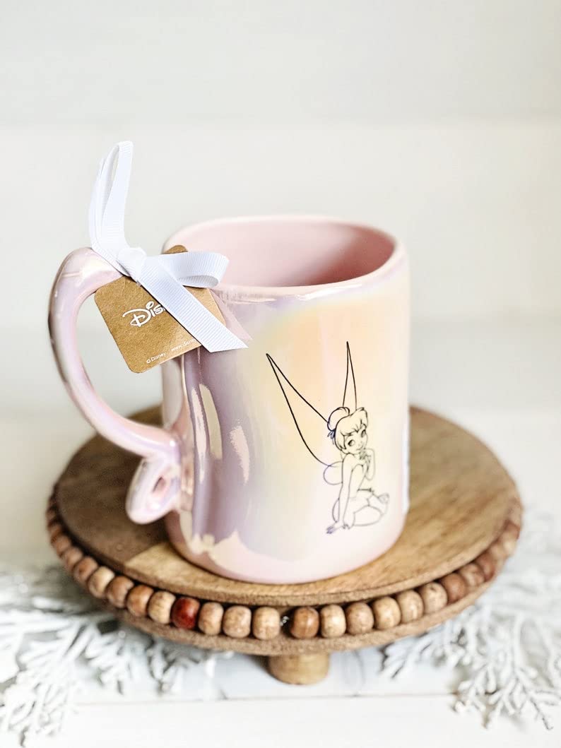 Rae Dunn Caneca de chá rosa Tinker Bell Pixie Dust Coffee | Amazon