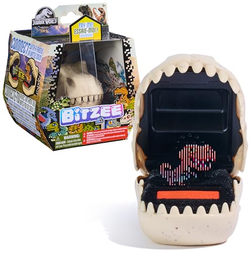 Bitzee Jurassic World, Dinosauro Digitale e Interattivo, 25 Dinosauri da Collezionare, Reagisce al Tocco, Connetti i Pod che Interagiscono tra di Loro, Animale Interattivo, Giochi per Bambini, 5+ Anni
