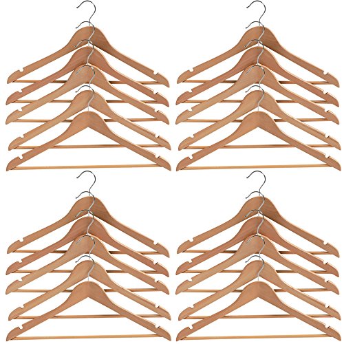 アイリスオーヤマ ハンガー 木製 20本 (5本組×4セット) MH-5P MH-5P