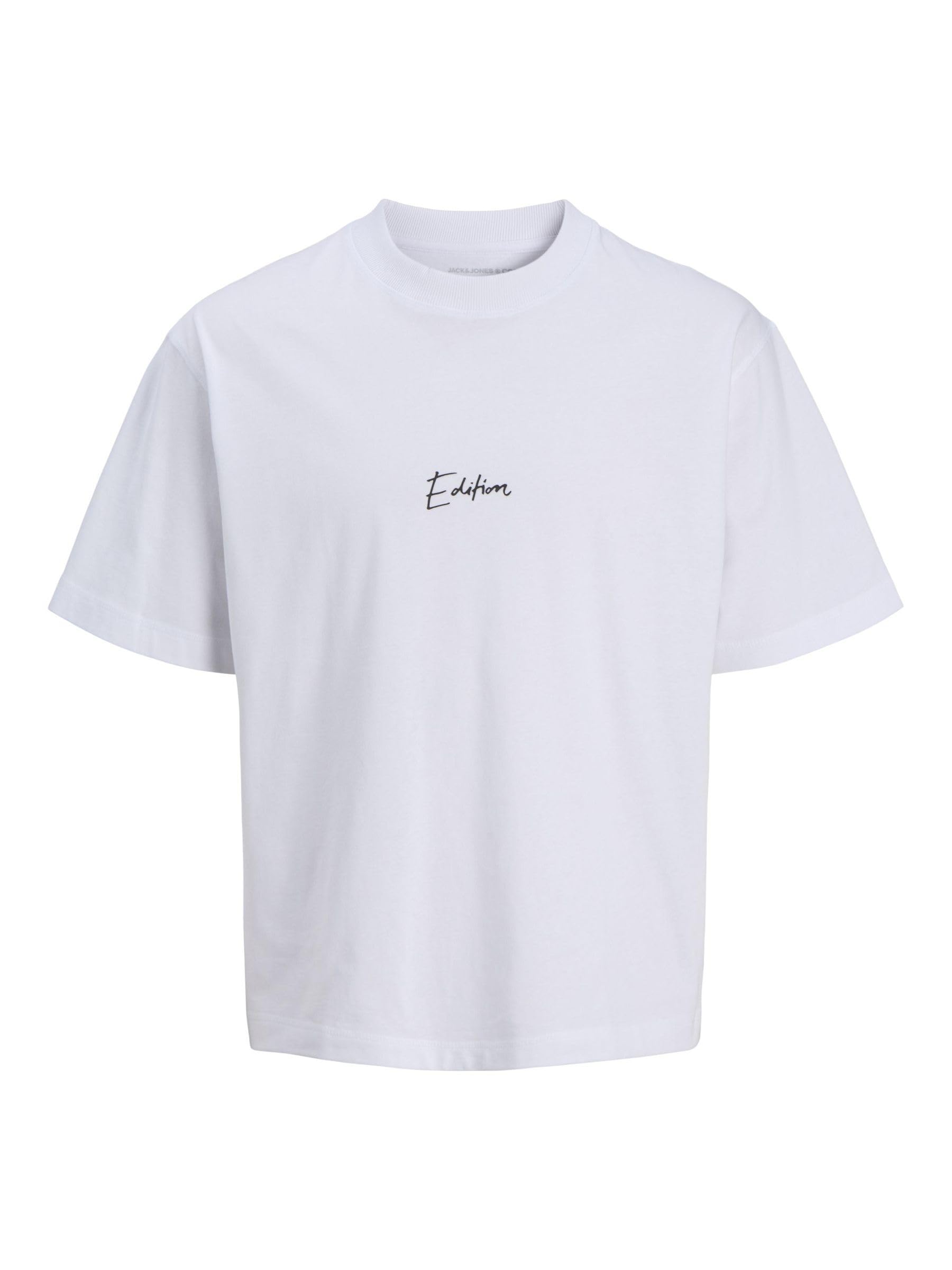 JACK & JONES Jcodynamic Script Tee SS Crew Neck, Bright White, S