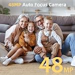 Upgrade 4K Digital Camera for Photography 48MP with 3'' 180° Flip Screen 16X Zoom Autofocus YouTube Vlogging Camera, Compact Point and Shoot Cameras with 32G Card, 2 Batteries & Battery Charger(Black)