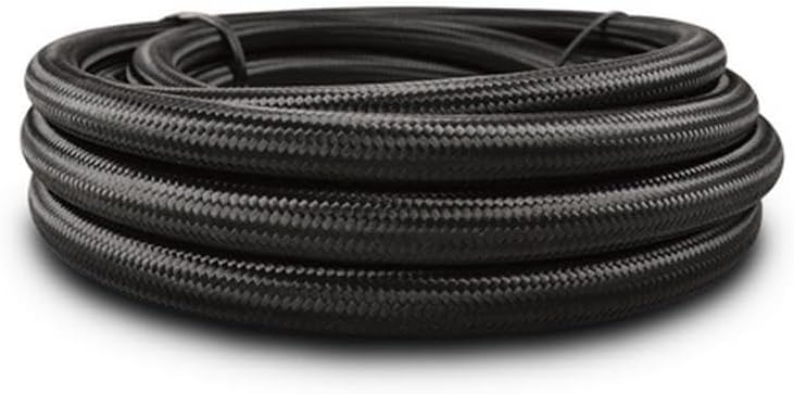Vibrant Performance 10ft Roll -16 Black Nylo n Braided Flex Hose