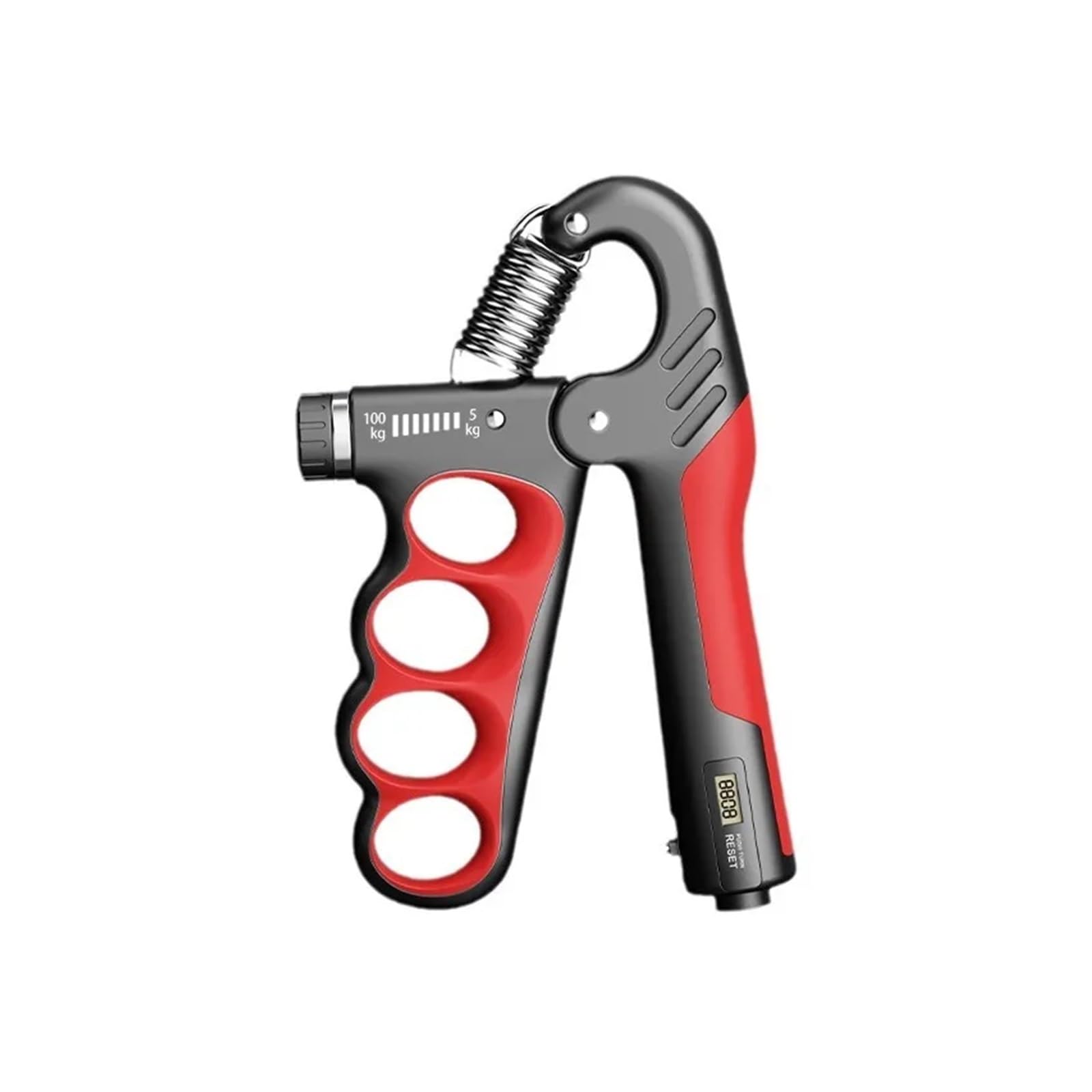 Entrenador de fuerza de prensión, 5-100kg Fortalecedor de mano ajustable Fuerza la muscular(Orange)