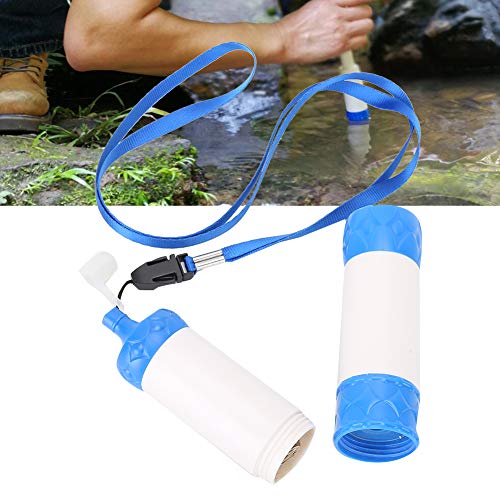 Junlucki Purificador de água de emergência, destacável para beber e portátil, filtro de água para ac