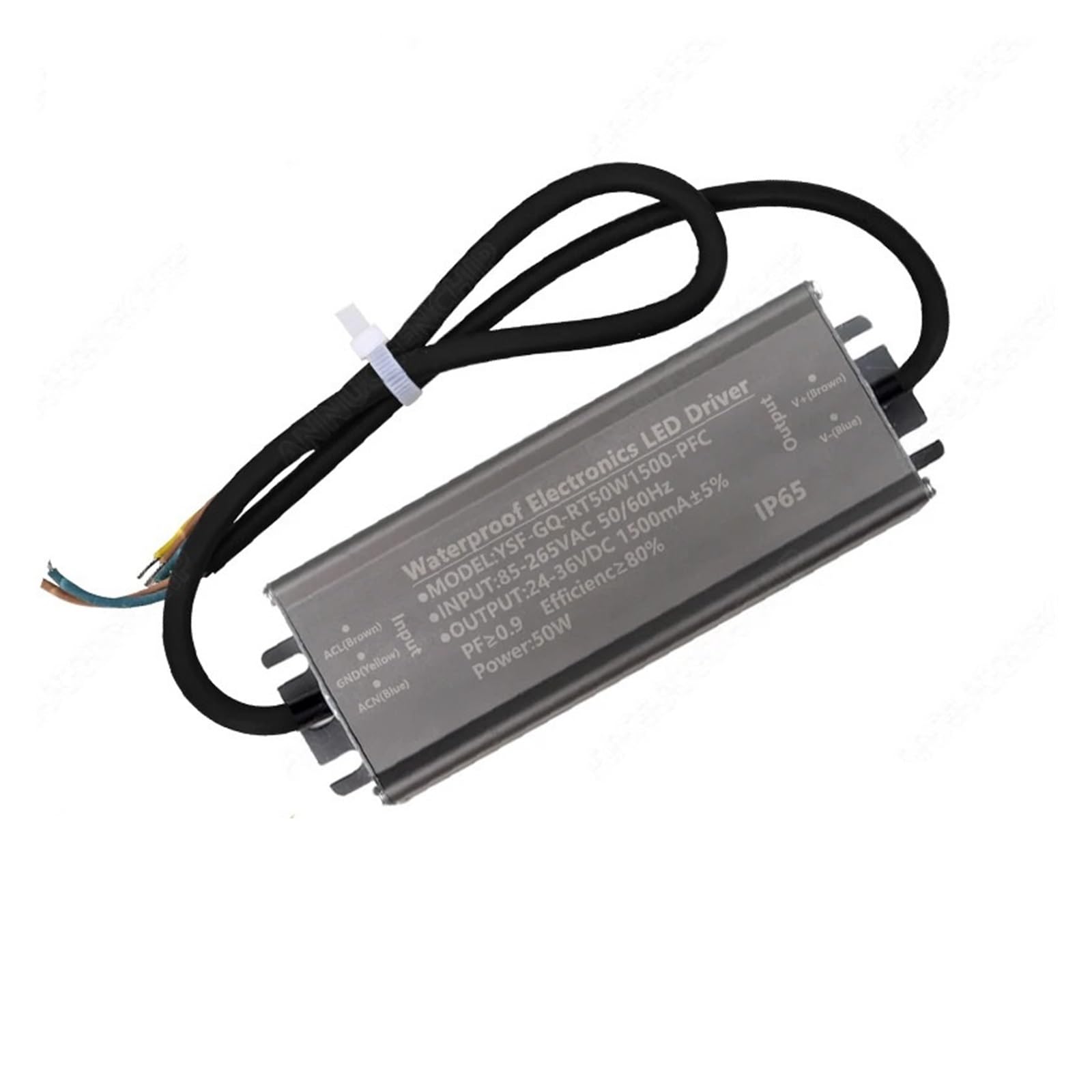 Controlador LED 50W 85-265v CA convertidor de potencia impermeable IP65