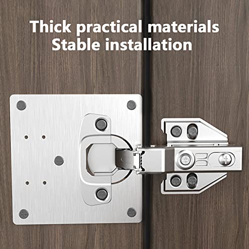 Honeueuen 10 Pack Hinges Repair Plate with Screws, Stainless Steel Hinge Repair Plate Kit - Image 3