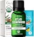 Organic Atlas Cedarwood Essential Oil (10ml) - 100% Pure Therapeutic Grade - Gya Labs