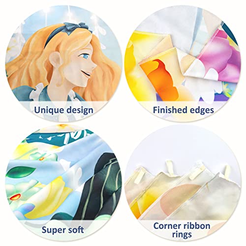 5X3 Ft Alice In Wonderland Backdrop For Girls Birthday Party Decorations Floral Tea Party Easter Bunny Banner Background For Birthday Party Supplies #TOP4